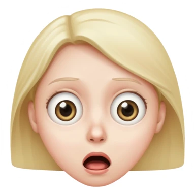 Person shocked face sticker