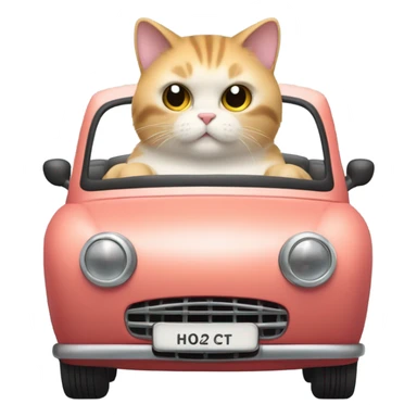 Romantic chonky cat coupe sticker