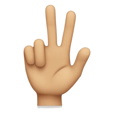 two fingers up sticker