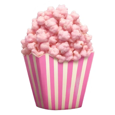 Pink popcorn sticker