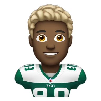 white man man, football player sticker