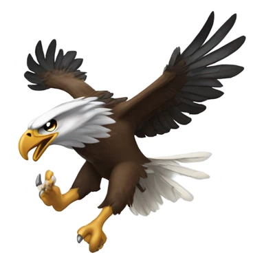 Philadelphia eagle attacking kansas city chief sticker