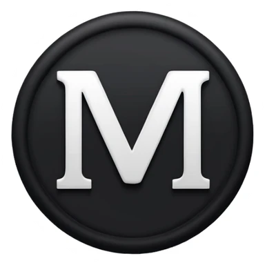 Black circle with MB written on in the middle of it. Nothing else no holes or anything. sticker