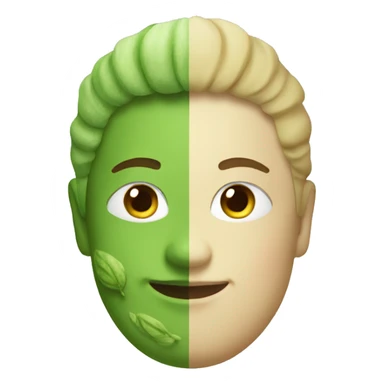 Make a green matcha sticker