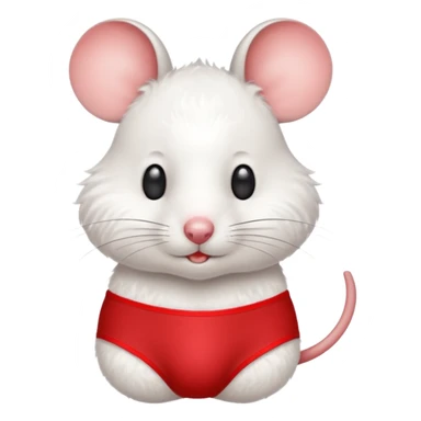 Mouse 🐰 with underwear 🩲 sticker
