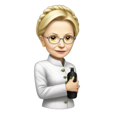Tymoshenko holds the gas  sticker