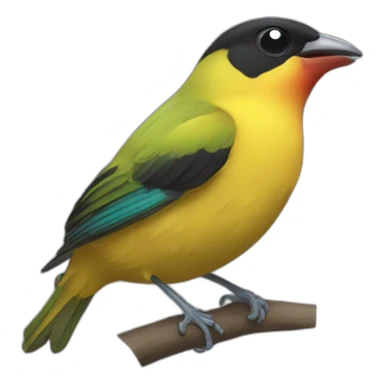tanager crying sticker