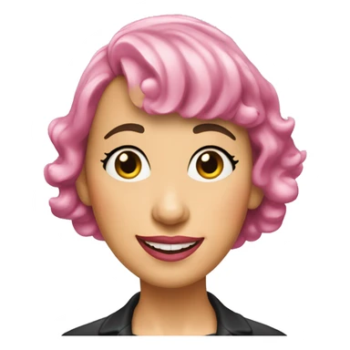 Didi conn Grease with pink hair sticker