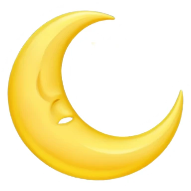 The crescent moon sticker