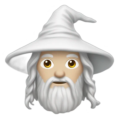 White gandalf sticker