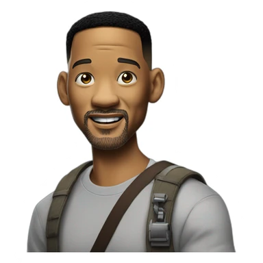 will smith con un martillo sticker
