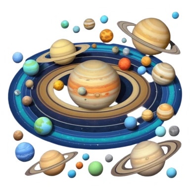 Solar system sticker