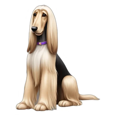 Dog Canine Afghan Hound full-height sticker