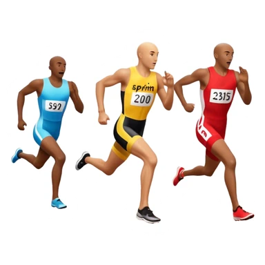 photo finish of a sprint sticker