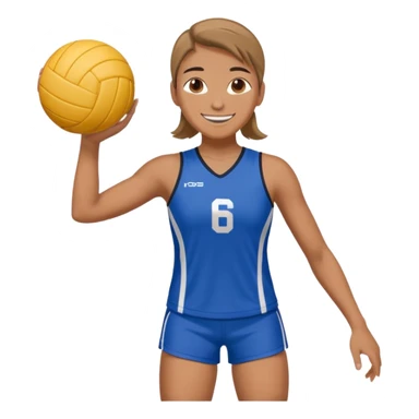 volleyball player sticker