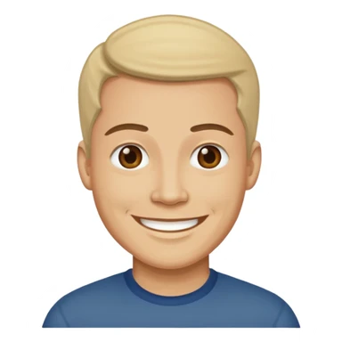 Woodcut  Man  smiling  sticker