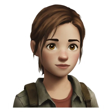 Ellie the last of us Little bit dezoom sticker