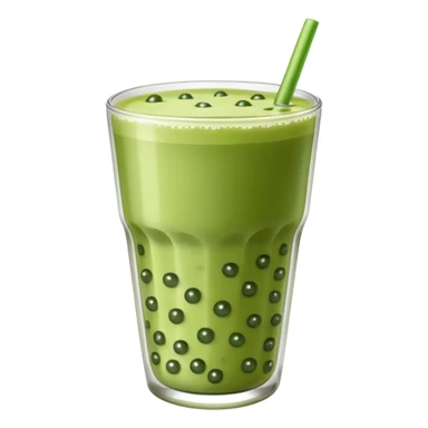 Boba tea matcha sticker