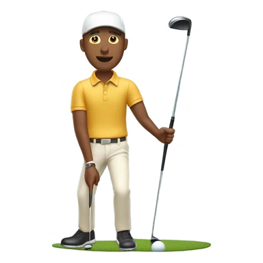 Golfer sticker