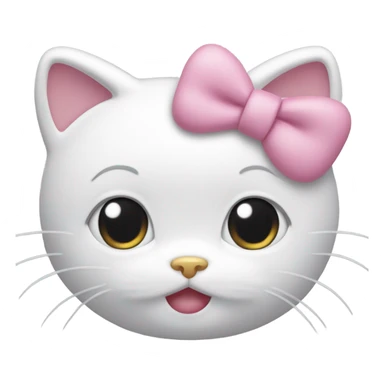 hello kitty hear sticker