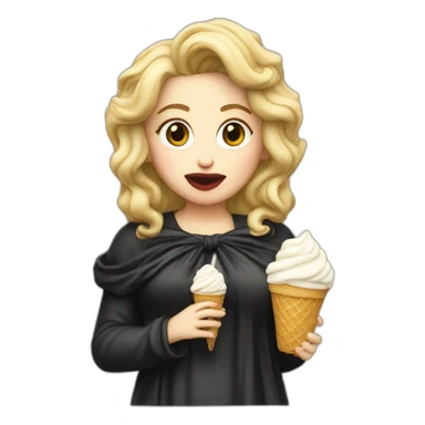 Madonna eat ice cream sticker