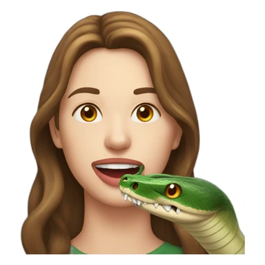 snake removed from a person mouth sticker