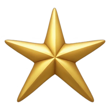 eight pointed golden fantasy star sticker