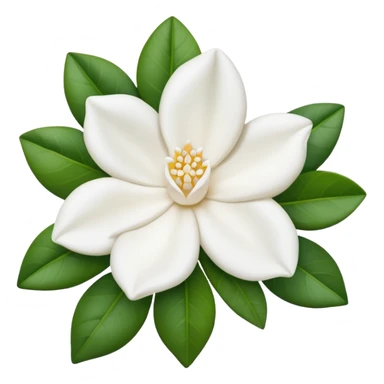 Gardenia blanca sticker