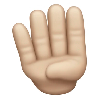 Mano con tres dedos sticker