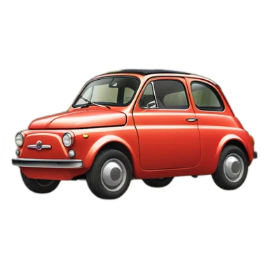 fiat500 style la poste sticker