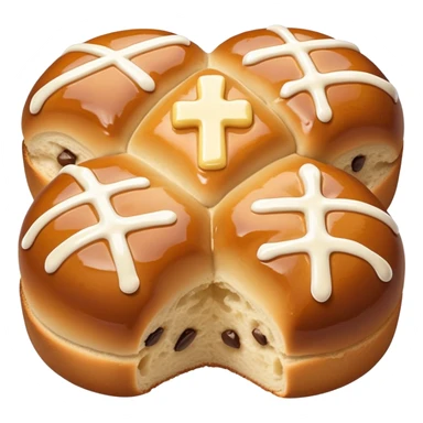 Hot cross buns sticker