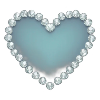 A heart made of diamonds sticker