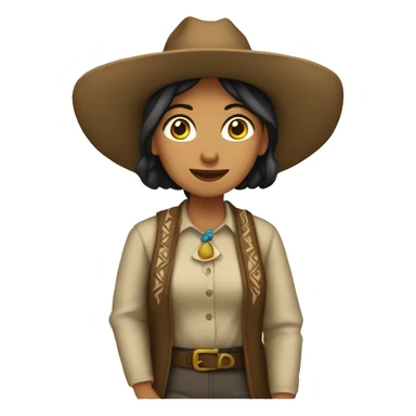 Mujer con pecos sticker