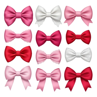 Cute girly bows sticker