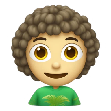 un kiwi dando las gracias sticker