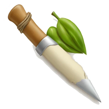 penna d'oca scrive su foglio sticker