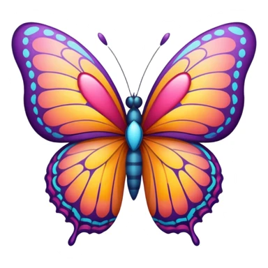 butterfly with heart sticker