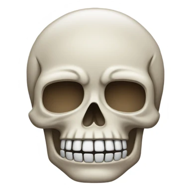 Stressed out skull emoji sticker
