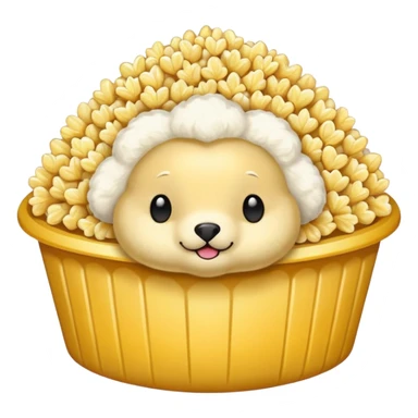 Popcorn seal sticker