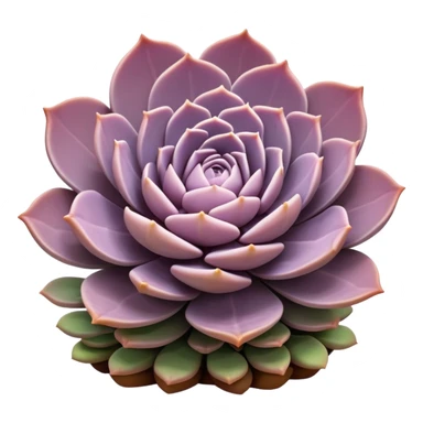 Mauve succulent sticker