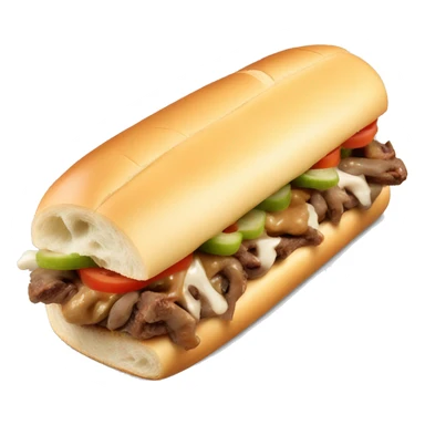 Foot long Philly cheese steak sub Sandwich  sticker