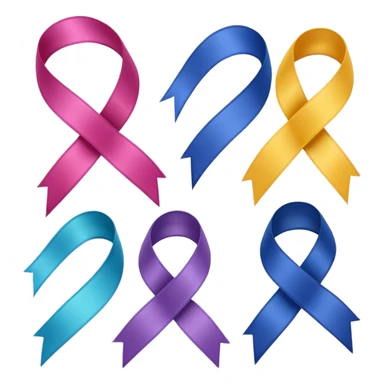 Ribbon of same design in all colors sticker