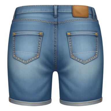 jean shorts back sticker