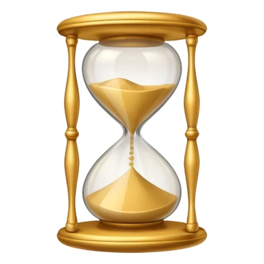 sand hourglass flowing. sticker