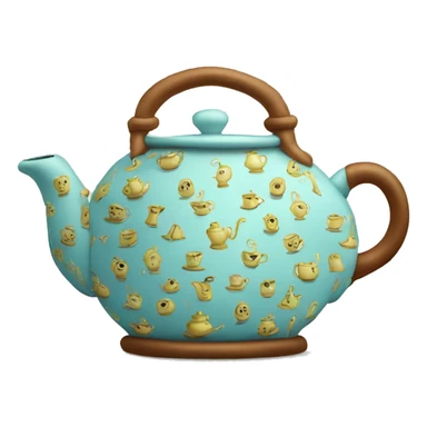 teapot with tea cozy sticker