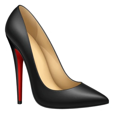A high heel sticker