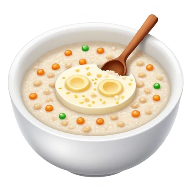 rice porridge with sprinkles cinnamonsugar and butter sticker