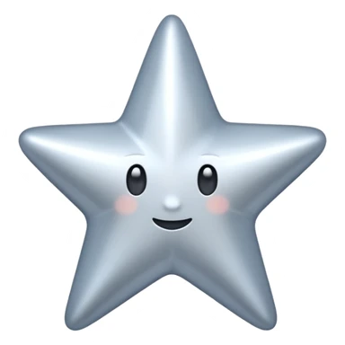 серебрёная звезда sticker