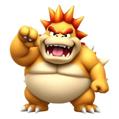 Fat bowser sticker