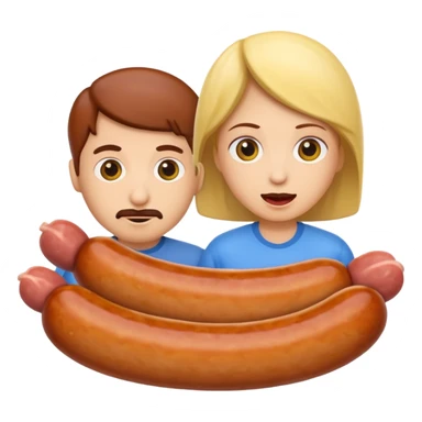 sausage eaters human sticker